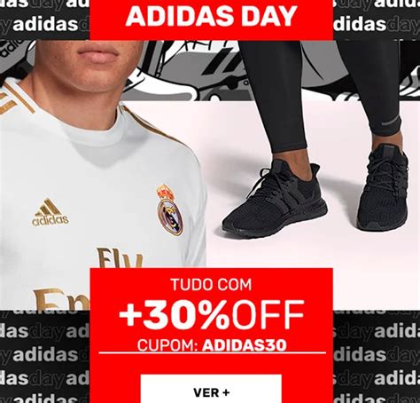 ENCERRADO Cupom 30 de desconto adidas day Promoções do Dia