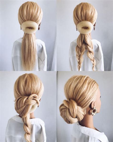 Step By Step Hairstyling Hair Updos Barbie Hair Bun Hairstyles