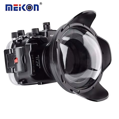 Meikon Underwater Camera Housing Case Wdome Port Kit 40m130ft