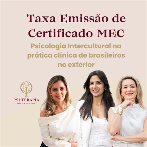 Taxa de emissão certificado MEC Profissional Intercultural de Excelência