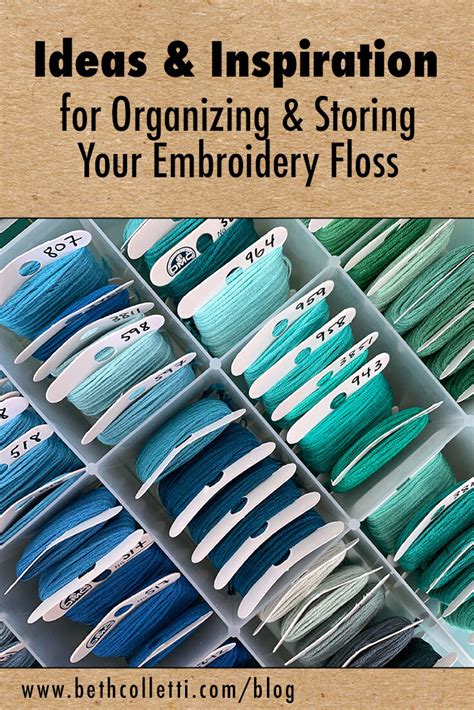 Ideas And Inspiration For Organizing And Storing Your Embroidery Floss