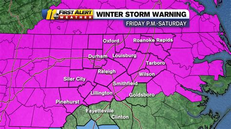 Hourly Winter Weather Forecast For Central North Carolina Abc11