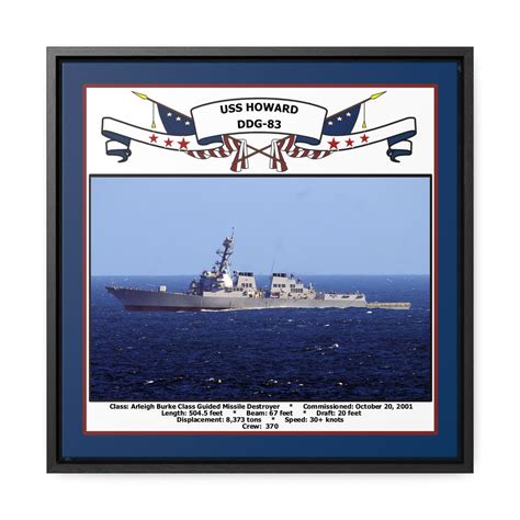 USS Howard DDG-83 Navy Floating Frame Photo – Navy Emporium