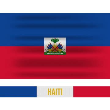 Waving Fluttering National Flag Of Haiti Vector Closeup Haiti Flag