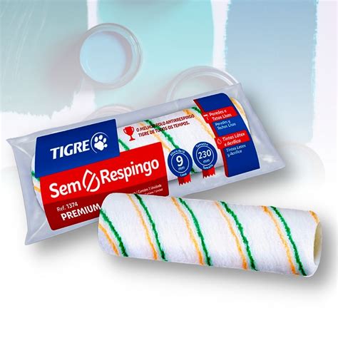 Rolos De Pintura Profissional - Rolos de Pintura Anti Respingo Profissional Tigre Referências 1374 E ...