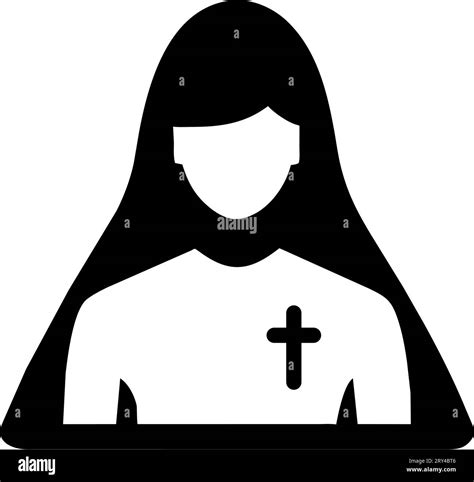 catholic religion nun silhouette Stock Vector Image & Art - Alamy