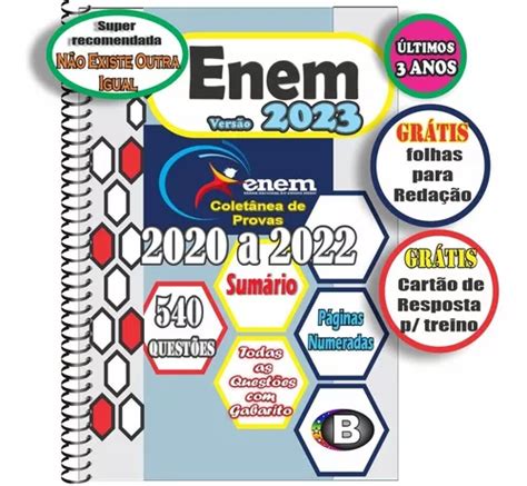 Enem 2023 Provas E Gabaritos Enem Apostila Enem Provas Ateriores De