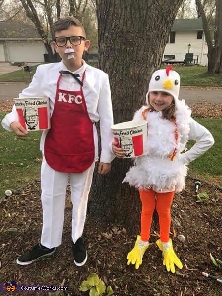 Colonel Sanders And The Chicken Costume Coolest DIY Costumes