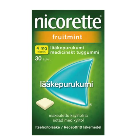 Nicorette Fruitmint L Kepurukumi Mg Kpl Myllyn Apteekki