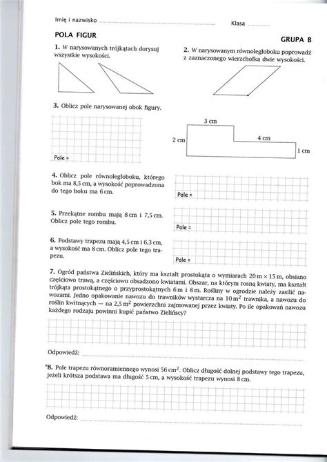 Figury Na Płaszczyźnie Klasa 6