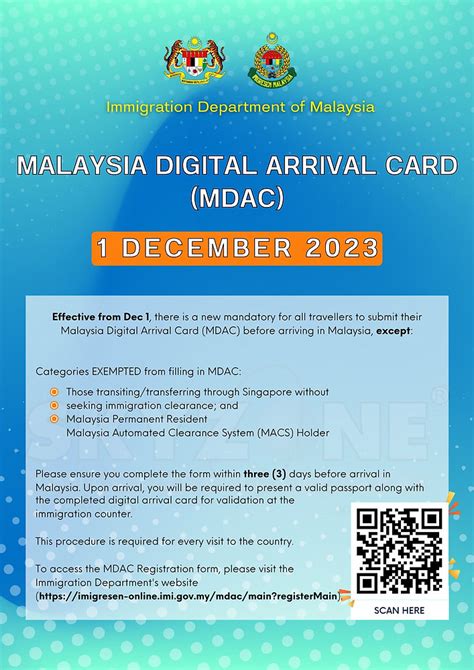 MALAYSIA DIGITAL ARRIVAL CARD (MDAC)