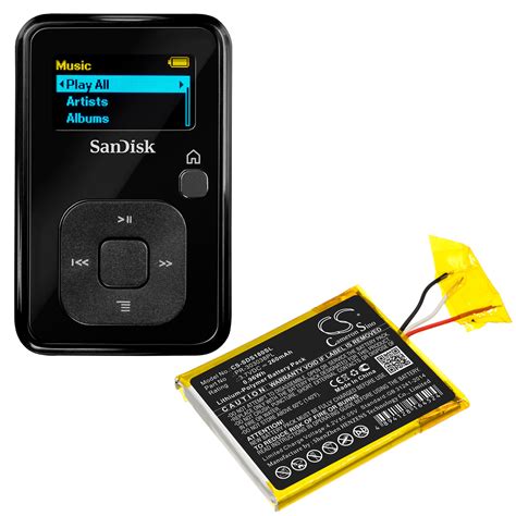 Sandisk Clip Plus Sansa Clip Zip Sansa Clip+ SDMX1 Replacement Battery ...