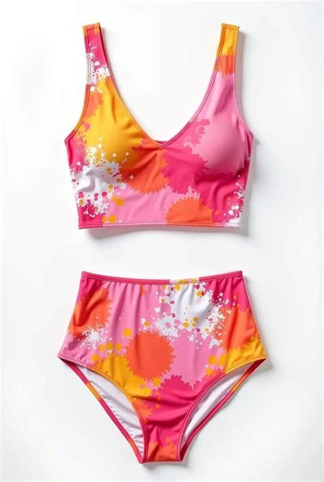 Pink Splatter Bikini Design Freelancer