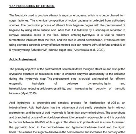 1.3.1 PRODUCTION OF ETHANOL The feedstock used to | Chegg.com