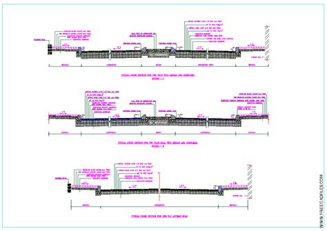 Road Pavement Details Dwg