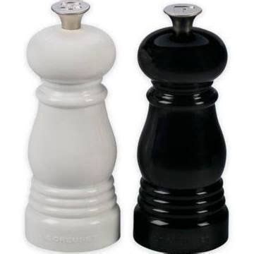 Le Creuset Petite Salt And Pepper Mill Set X Each Black And