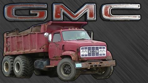 Gmc 7500 Dump Truck Detroit Diesel Dumping Load Youtube