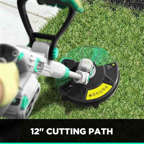 Litheli Cordless String Trimmer 12 Inch 20V Battery Grass Trimmer