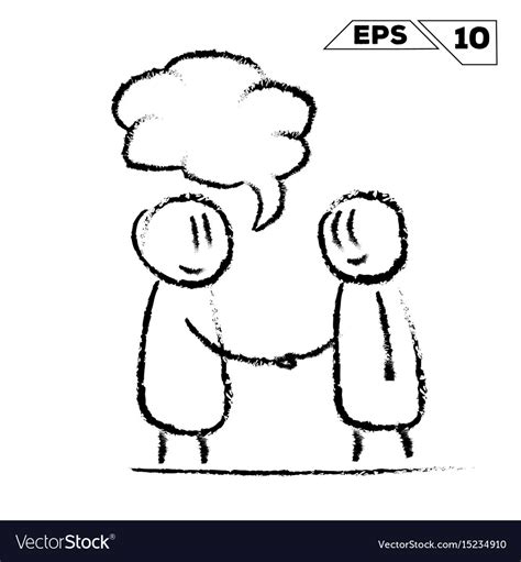 Stick Figure Handshake