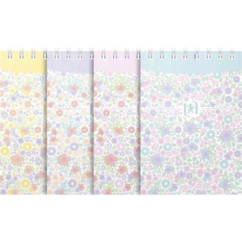 Oxford Floral Spiralblok A Linjeret Ass Lomax