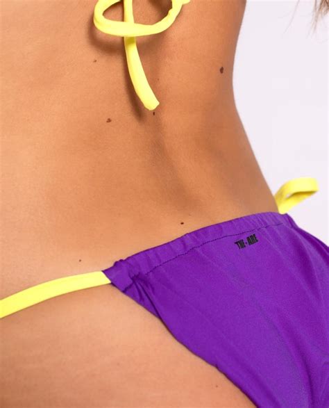 Mujer The Are Bikinis Y Bañadores Bikini Pop Star Morado Y Amarillo Ariel Bluman