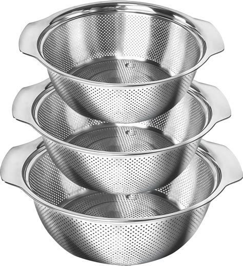 Amazon Pojory Piece Stainless Steel Quart Colander