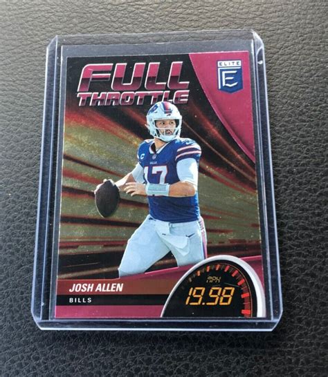 Josh Allen 2022 Panini Donruss Elite Full Throttle Pink Parallel EBay