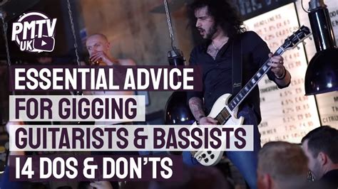 14 Tips For Gigging Guitarists Dagan S Dos And Don Ts Of Playing Gigs Youtube