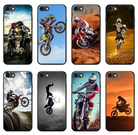 Motocross Moto Cross Dirtbikes Soft Silicone Tpu Phone Case For Iphone