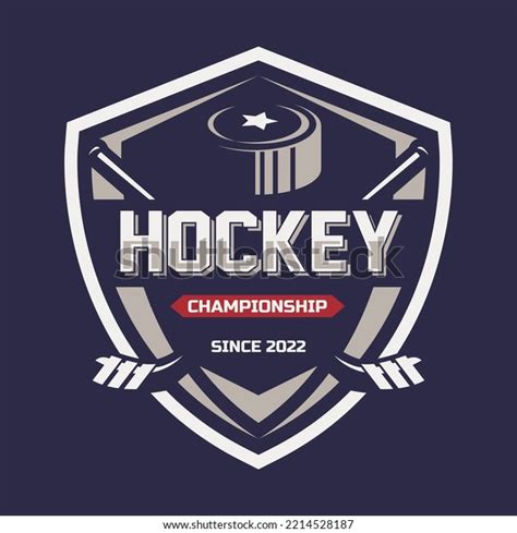 Hockey Logo Vector Emblem Designs Template Stock Vector (Royalty Free ...