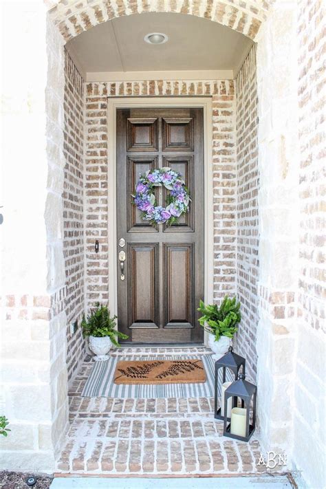 Summer Front Entryway Decorating Ideas ABlissfulNest Frontdoor