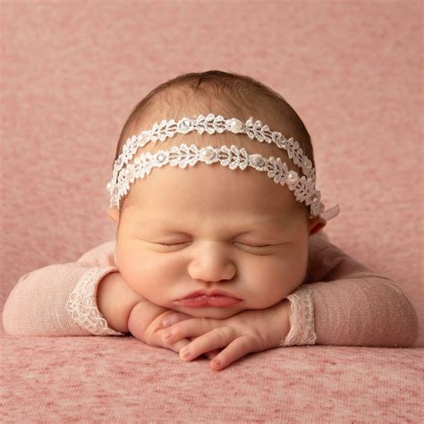 Cute Cute - Baby Girls White Lace Headband | Childrensalon