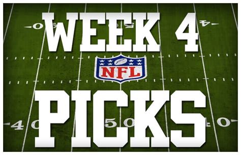 Nfl Week 4 Best Bets Bigonsports