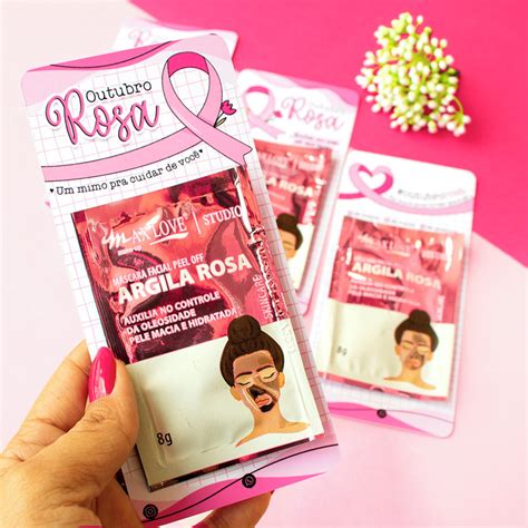 Card para Máscara Facial Outubro Rosa Elo7 Produtos Especiais