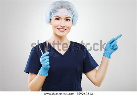 Gorgeous Nurse Brown Hair Nude Make Stock Photo 459262813 Shutterstock
