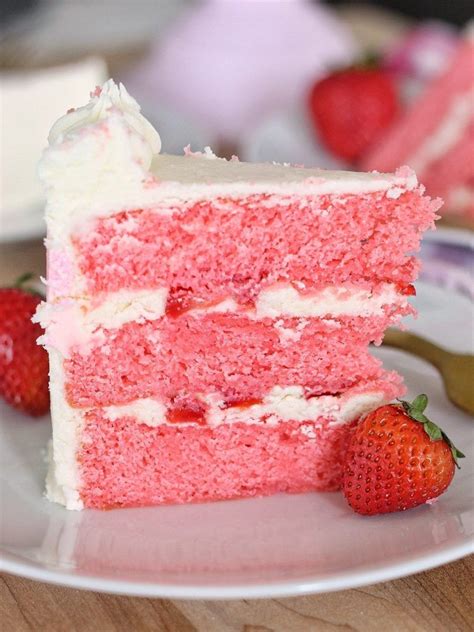 Strawberry Cake Cake By Courtney Recipe In 2024 Strawberry Cake Recipes Delicious