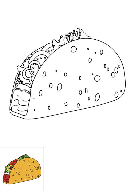 how to draw a taco 5