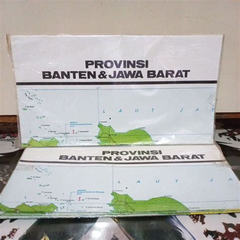 Jual Peta Lipat Peta Provinsi Banten Jawa Barat Ukuran Sedang