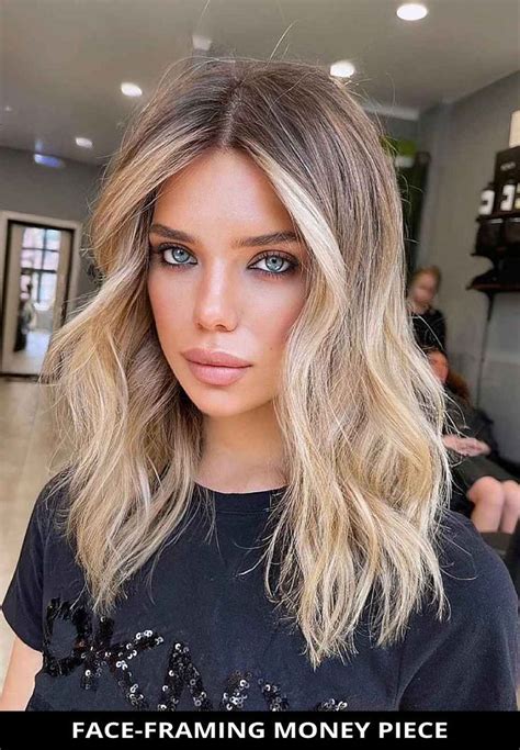 43 Stunning Money Piece Hair Highlights For A Face Framing Trend