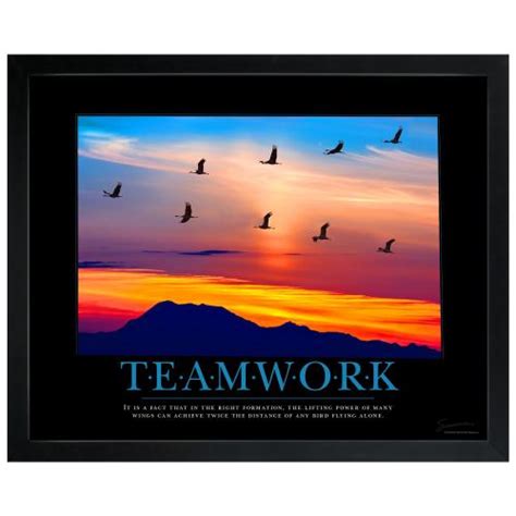 Teamwork Cranes Motional Poster 761611 | Motivational Posters