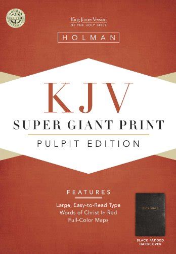 9781586401900: Pulpit Bible-KJV Super Giant Print - AbeBooks: 1586401904