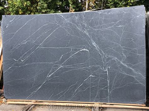 Stormy Black Soapstone Cm Slabs From United States Stonecontact