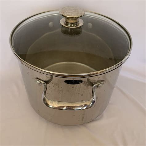 Wolfgang Puck Bistro Elite Collection Qt Stainless Steel Stock Pot W