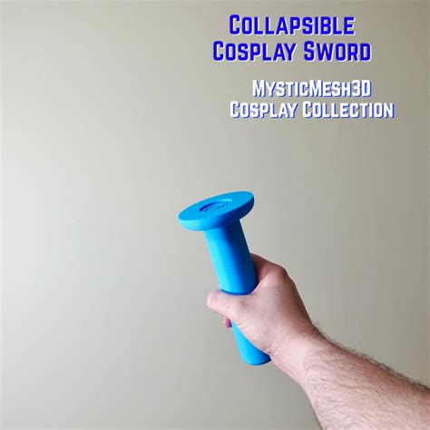 3D Printable Collapsible Sword by MysticMesh3D