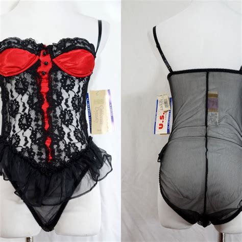Sheer Teddy Lingerie Etsy