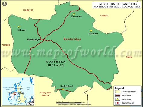 Banbridge Map | Banbridge Northern Ireland Map