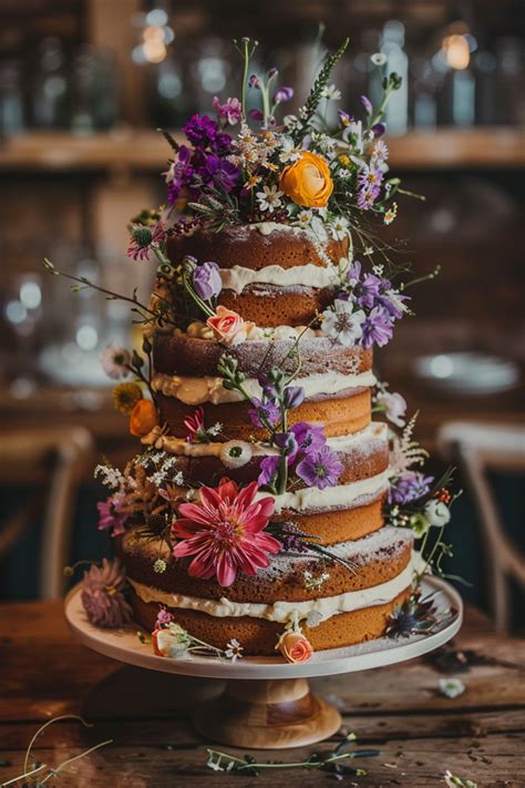 Naked Wedding Cake Ideas