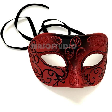 Black And Red Masquerade Masks