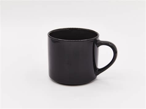 TAZA CERÁMICA APILABLE NEGRO 490 ML MUMUSO