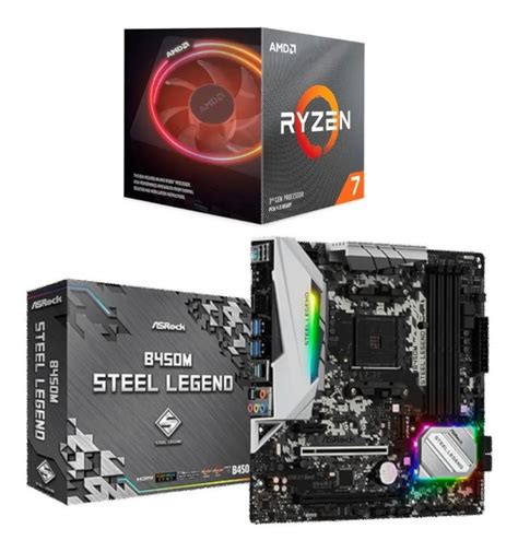 Kit Amd Ryzen R7 5700x B450m Steel Legend Parcelamento Sem Juros